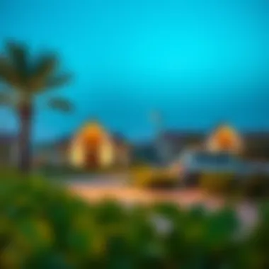 Community amenities such as parks and recreational areas in Al Gadeer