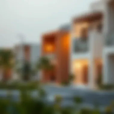 Modern architecture of Al Gadeer residential units reflecting contemporary design