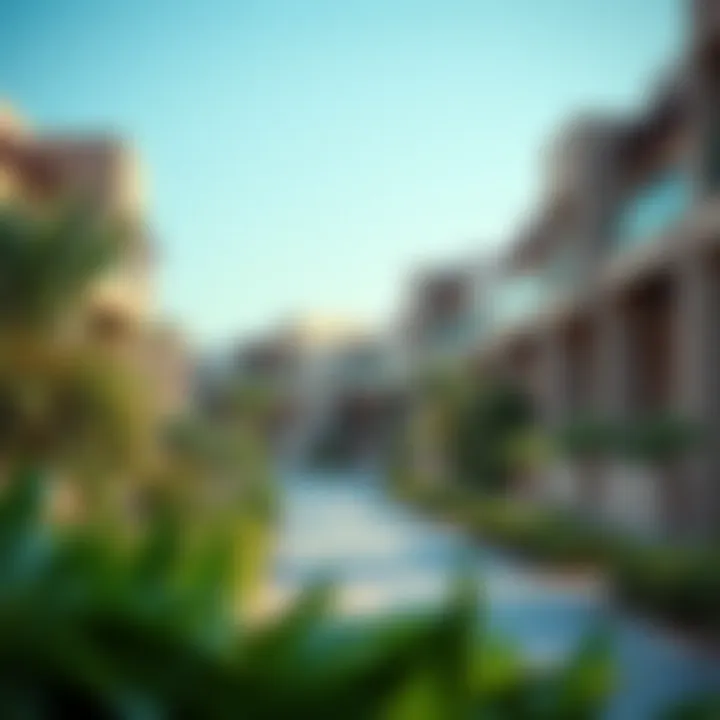 Serene residential neighborhood in Al Hamra with lush greenery