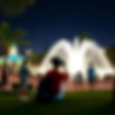 Visitors enjoying recreational activities at Al Twar Pond Park