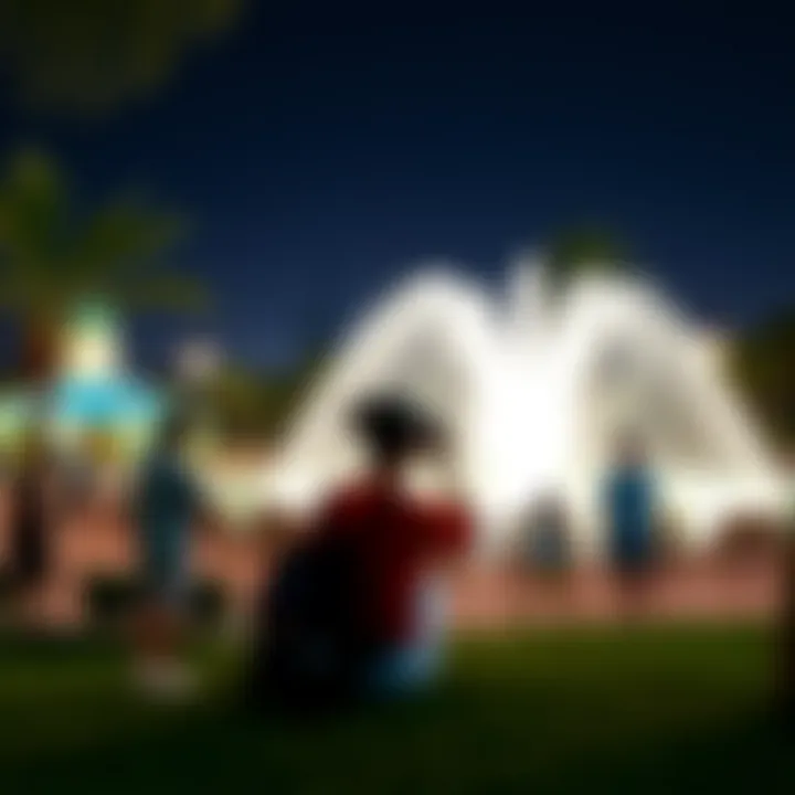 Visitors enjoying recreational activities at Al Twar Pond Park