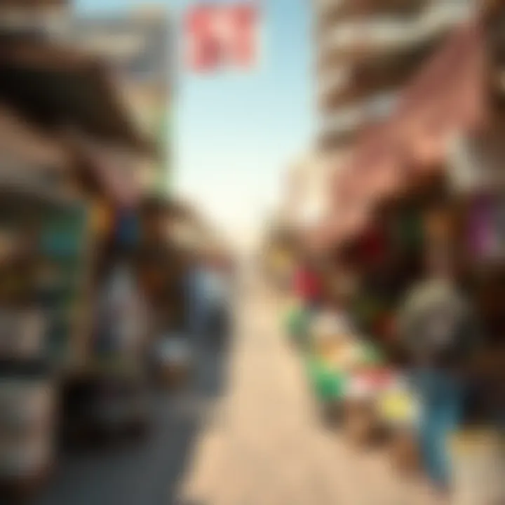 Local Market in Al Warqa A vibrant market scene in Al Warqa, reflecting the local culture and community life