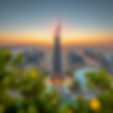 Strategic Location of Aykon City Tower A conceptual design layout illustrating the strategic location of Aykon City Tower.