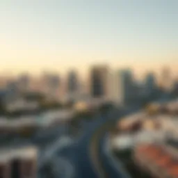 Panoramic view of بني ياس شرق showcasing modern architecture