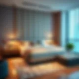 Stylish bed space interior in Burjuman