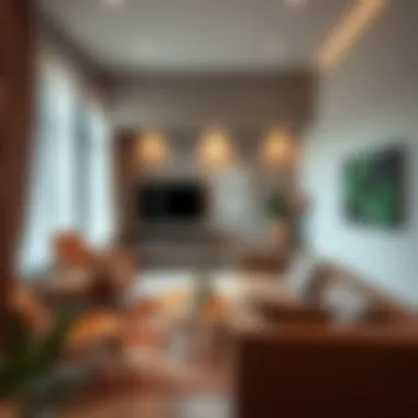 Cozy lounge area in a bed space facility