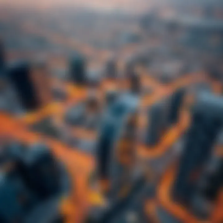 Aerial view of Downtown Dubai showcasing Boulevard Point