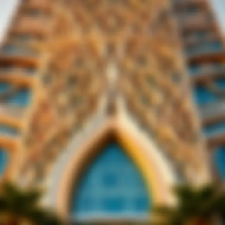 Intricate Façade of Burj Sabah Architectural details of Burj Sabah's façade