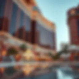 Stunning architectural design of Caesars Palace Dubai