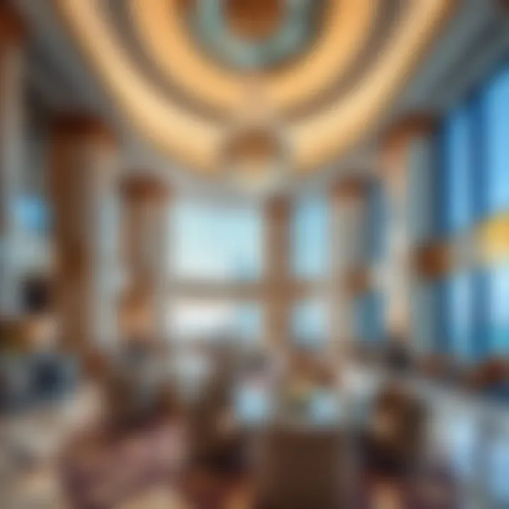 Elegant interior design of Caesars Palace Dubai