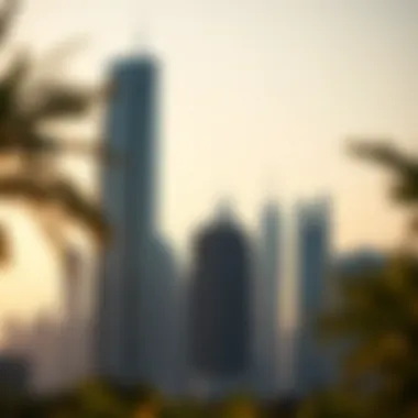 Churchill Tower: A Stunning Addition to the Dubai Skyline Stunning view of Churchill Tower against the Dubai skyline