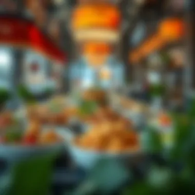 An array of dishes representing various cultures available in Al Karama