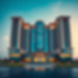 Stunning exterior view of Damac Altitude showcasing its unique architectural design