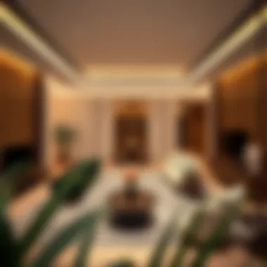 Luxurious interior showcasing high-end finishes and modern design