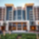 Modern Architectural Design of Damac Ghalia Facade of Damac Ghalia showcasing modern architectural design