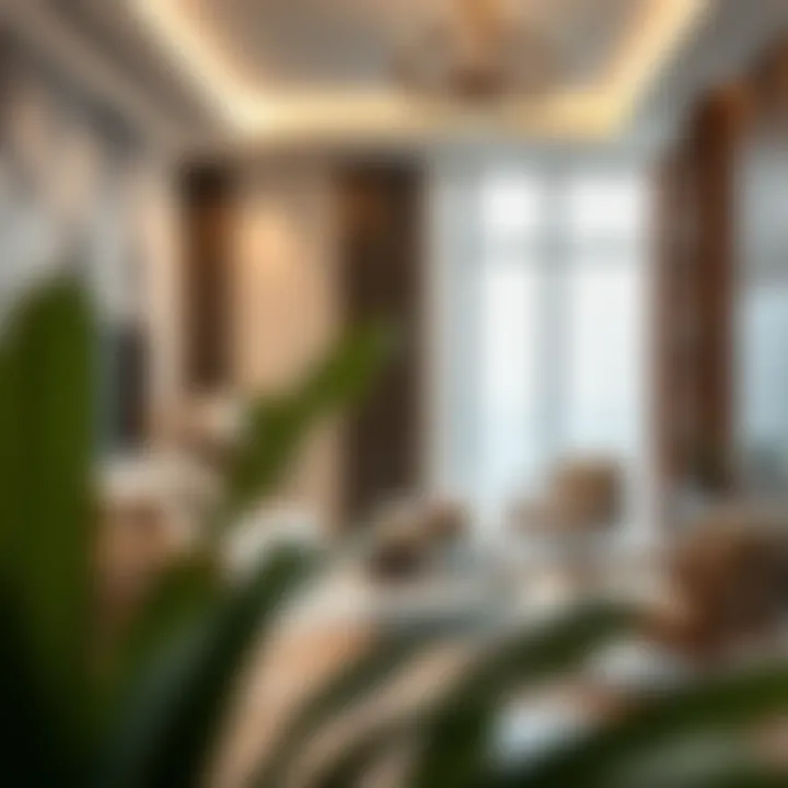 Elegant Interior Design of Damac Ghalia Interior design features of a unit in Damac Ghalia reflecting elegance and comfort