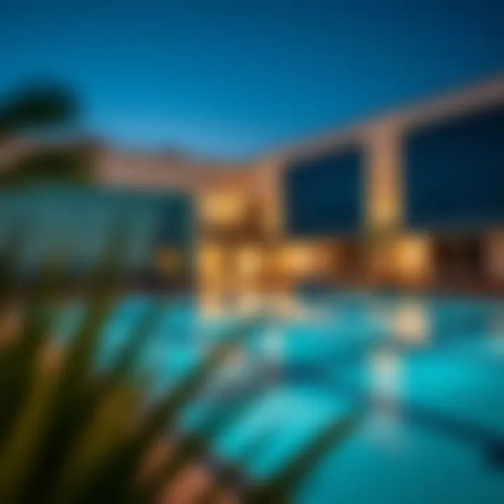 Luxurious Amenities of Damac Ghalia Luxurious amenities at Damac Ghalia including a swimming pool and fitness center