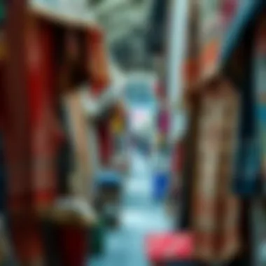 Traditional textiles showcasing intricate designs