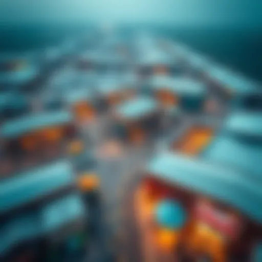 An aerial view showcasing the expanse of Dubai Dragon Mart