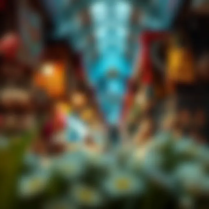 Vendor Display at Dubai Dragon Mart Vibrant vendors displaying a variety of goods within Dragon Mart