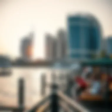 Leisure activities along the waterfront in Dubai Festival City