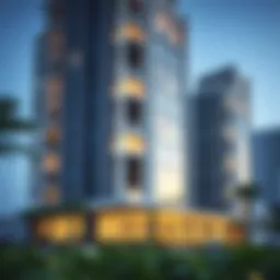 Exterior view of Emaar Anya showcasing modern architecture