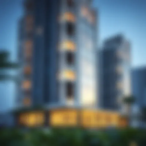 Exterior view of Emaar Anya showcasing modern architecture