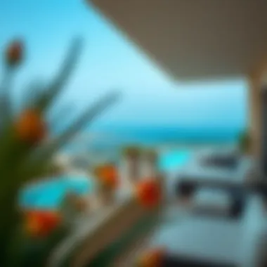 Stunning outdoor view from a luxury terrace