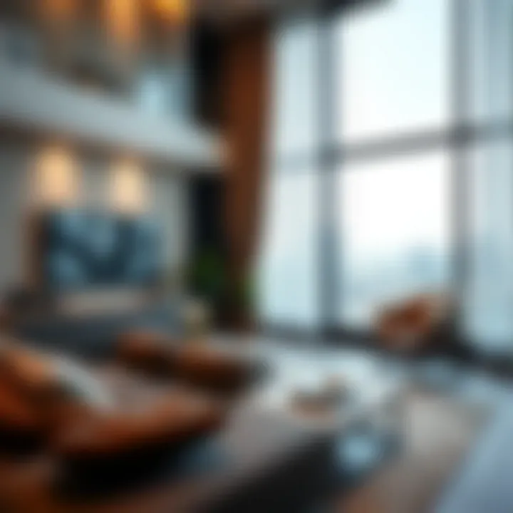 Luxurious Living Room at First Central Suites Luxurious living room in First Central Suites