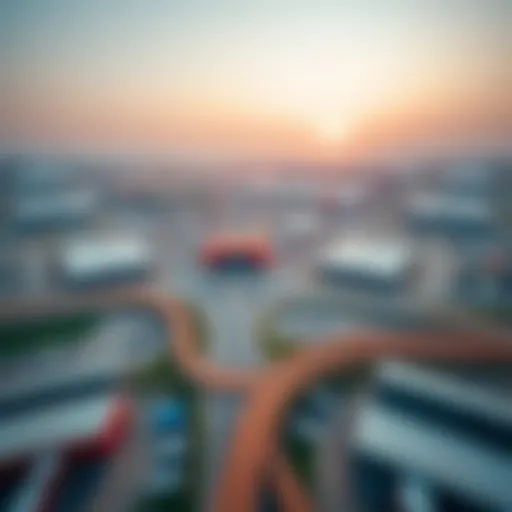 Aerial view of Industrial Zone 4 showcasing its expansive layout and infrastructure