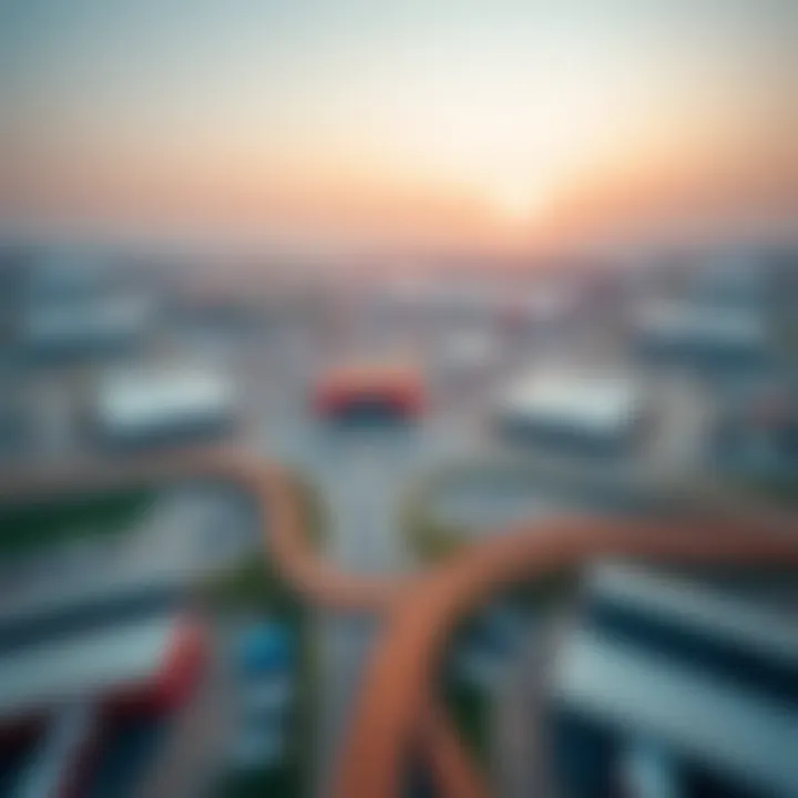Aerial view of Industrial Zone 4 showcasing its expansive layout and infrastructure