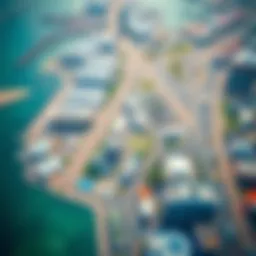 Aerial view of Jebel Ali showcasing the vibrant infrastructure and development