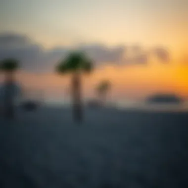 Tranquil Sunset at Jumeirah Beach Serene view of Jumeirah Beach at sunset