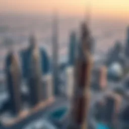 Aerial view of modern Dubai skyline showcasing luxurious developments