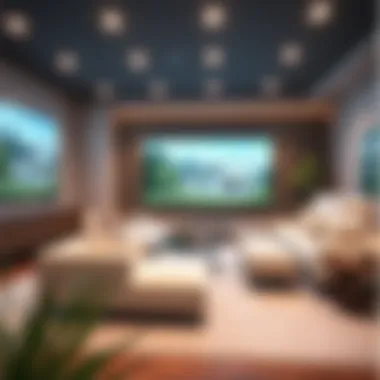 An interactive display showing the integration of virtual reality in home buying experiences.