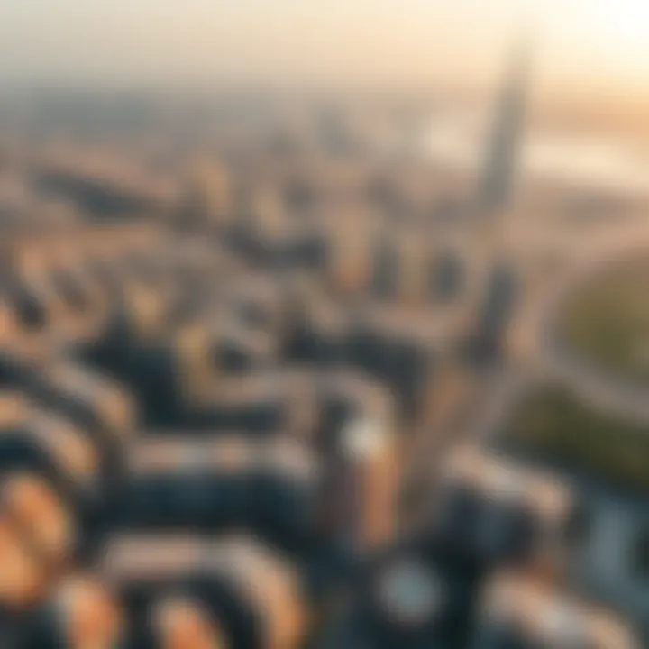 Aerial view of Dubai's skyline showcasing residential and commercial properties