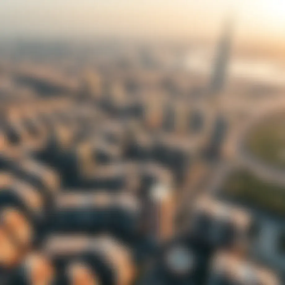 Aerial view of Dubai's skyline showcasing residential and commercial properties