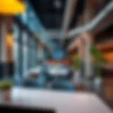 Modern coworking space with vibrant atmosphere