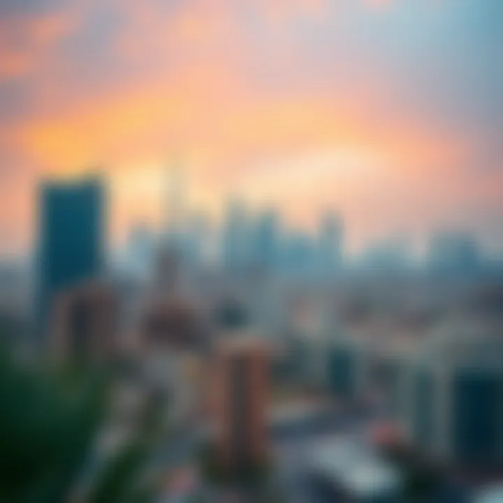 Dubai skyline showcasing various neighborhoods