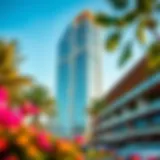 Architectural Splendor of Place Tower Architectural view of Place Tower showcasing its modern design