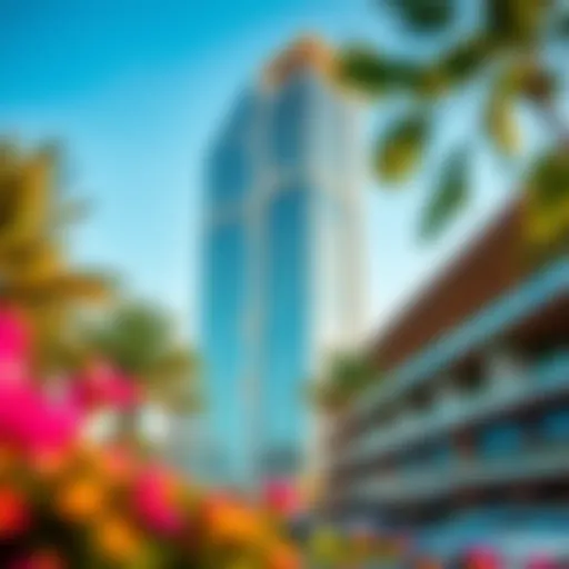 Architectural Splendor of Place Tower Architectural view of Place Tower showcasing its modern design