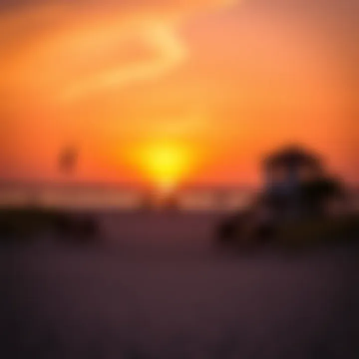 Vibrant sunset over Plage Jumeirah