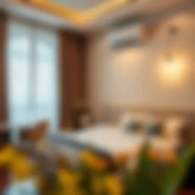 Cozy room interior suitable for renting