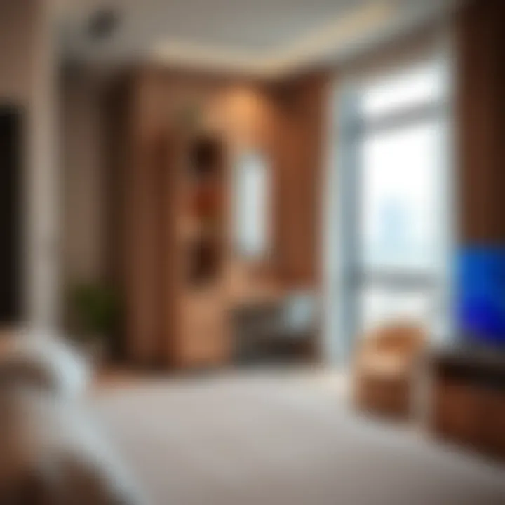 Modern amenities in a rental room in Sharjah