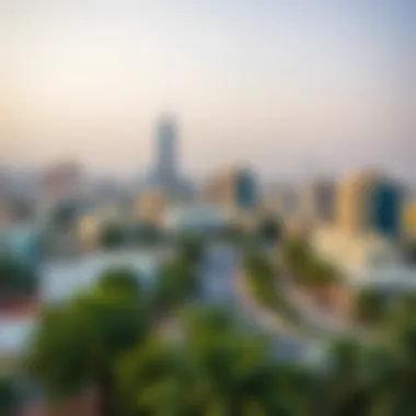 Scenic view of Al Khan area in Sharjah