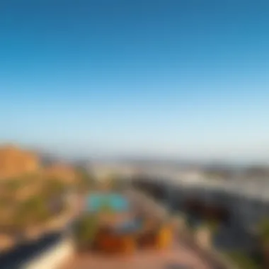 Scenic view of a mountain resort in Ras Al Khaimah