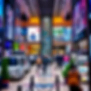 Shopping Malls: A Hub of Retail Variety A bustling shopping mall showcasing diverse retail options