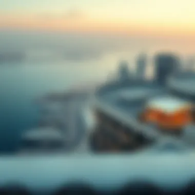 A scenic view highlighting the location of DIP in Dubai