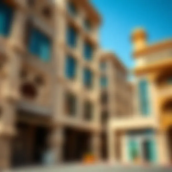 Architectural details of the unique buildings in السركال افنيو