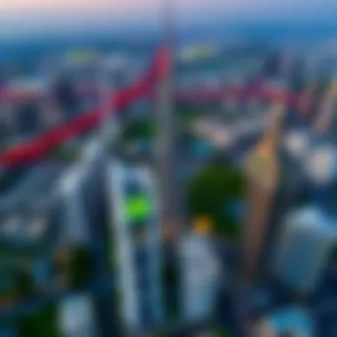 An aerial view of Dubai's real estate developments